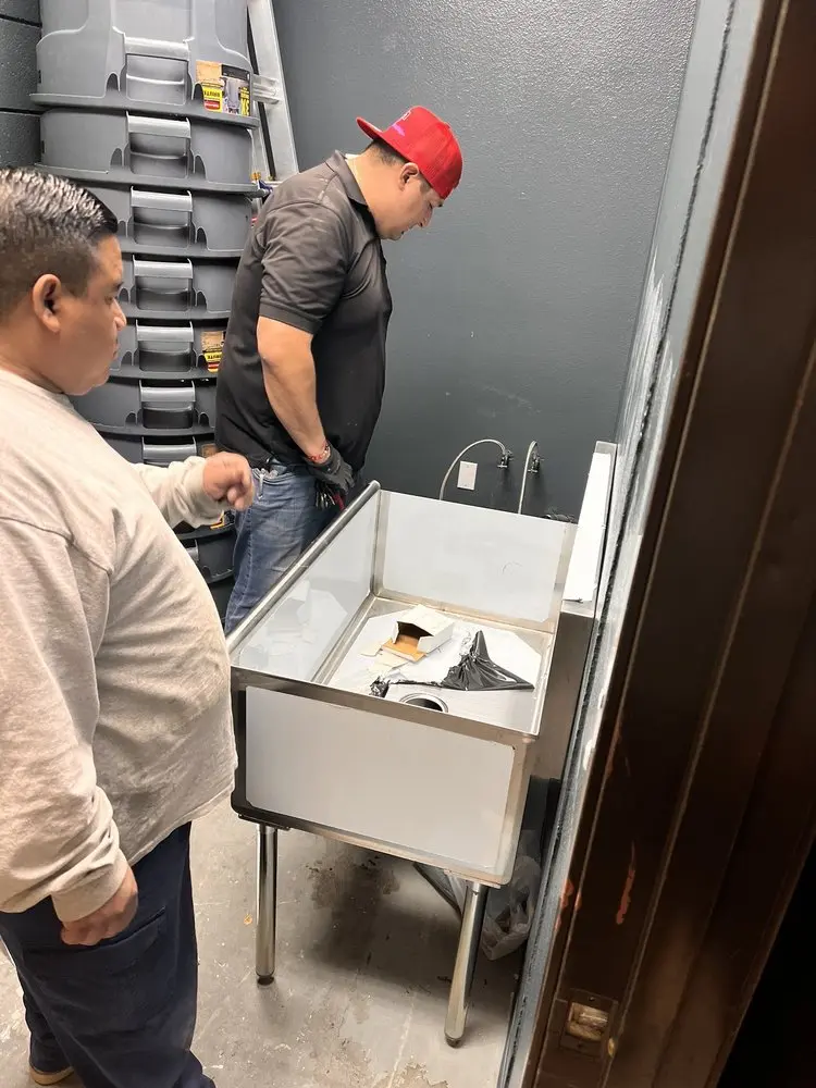 Commercial plumbing and sink installation in Wynstone